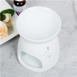 Аромалампа белая 9 см Цветок / XL-0003 /уп 4/120/