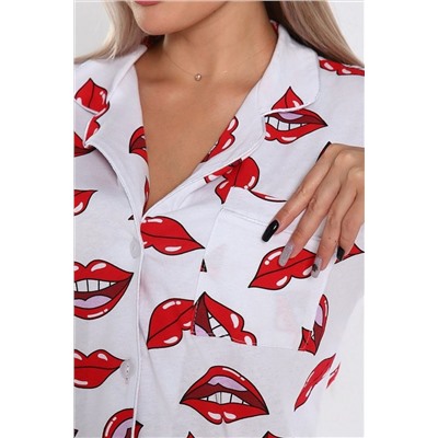 Пижама с шортами 908 Губы НАТАЛИ, 1182887