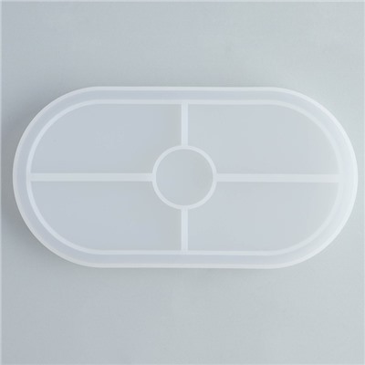 Подставка из гипса. Набор для создания поддона с поталью «Овал»