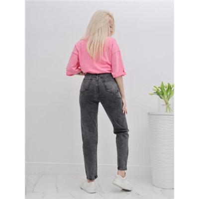 Джинсы момы укороченные