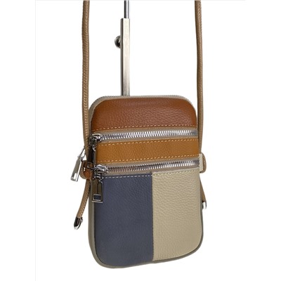 Женская сумка из натуральной кожи, цвет  мультицвет