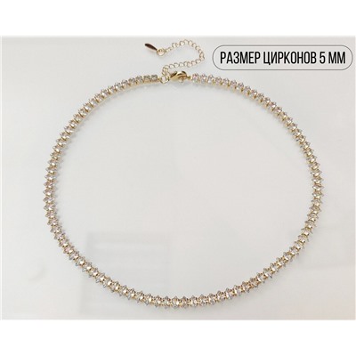 Колье с цирконами