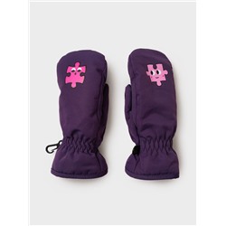 Варежки текстильные для девочек