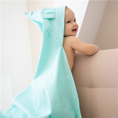 Уголок детский вафельный «Экономь и Я», 90×90 см, хлопок 100%, небесный