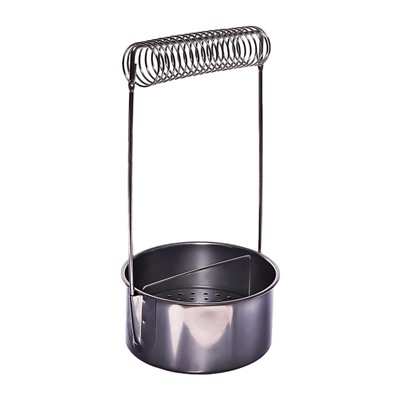 Кистемойка для художественных кистей, металлическая, с держателем, высота 4.9 см