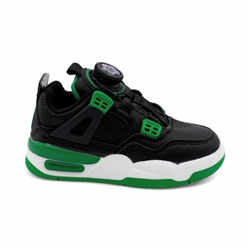 Кроссовки В7227-7 черно зеленые