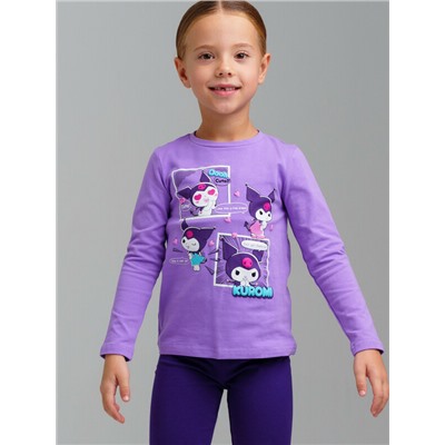 Фуфайка трикотажная для девочек (футболка с длинными рукавами)