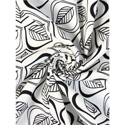 Шторы для кухни «Этель» Leaves, 149×180 см - 2 шт., подхваты - 2 шт., 100% хлопок