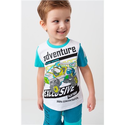 Комплект трикотажный для мальчиков: фуфайка (футболка), шорты PLAYTODAY, 1239630