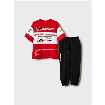 Комплект трикотажный для мальчиков: фуфайка (футболка), брюки