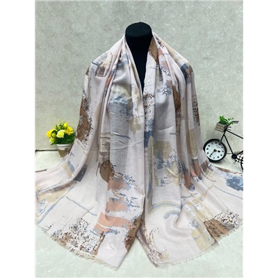 Легкий платок на голову и шею, мультицвет