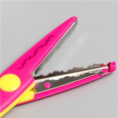 Ножницы рельефные "Цветик" (набор 5 шт) 13 см МИКС