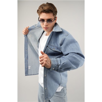 Мужская джинсовая рубашка Happyfox