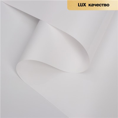 Пленка для цветов и букетов «Ярко матовая», белый, 57 см × 5 м, 65 мкм