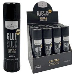 Клей-карандаш 21 гр PVP "ЭКСТРА/EXTRA" LXGSPVP-21W LOREX