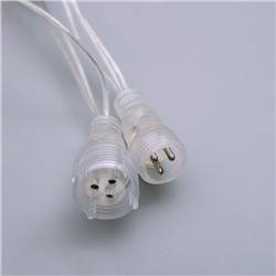 УЦЕНКА Гирлянда «Бахрома» 3 × 0.9 м, IP44, УМС, прозрачная нить, 232 LED, свечение белое, 220 В