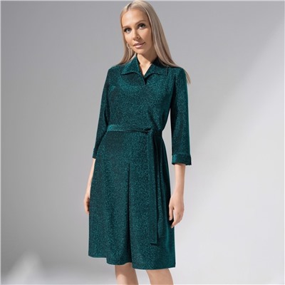 Платье свободного силуэта, Модная реализация (new, с поясом)