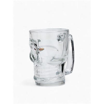 Кружка для пива непробиваемая «Череп» с пулей, 350 мл