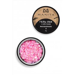 Manita Professional Гель-лак для ногтей с блёстками / Masquerade №08, 5 г KRISTALLER, 1230000