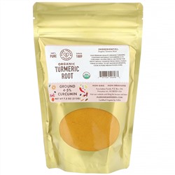 Pure Indian Foods, Органический корень куркумы, порошок, 212 г (7,5 унции)