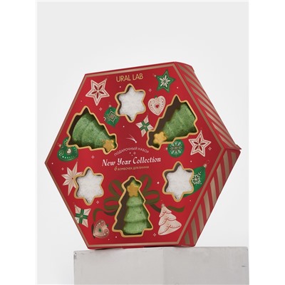 Бомбочки для ванны New Year Collection, набор 6 шт., URAL LAB