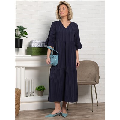 Платье бохо Марисоль (темно-синее) П15387-8М