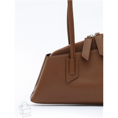 Сумка женская кожаная 6006L brown Polina&Eiterou