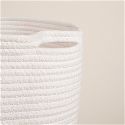 Корзина для хранения SL Home, плетёная, ручной работы, 35×35×30 см, белая