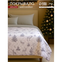Покрывало LoveLife евро макси «Зимняя сказка» 240×210±5 см, микрофайбер, 100% п/э