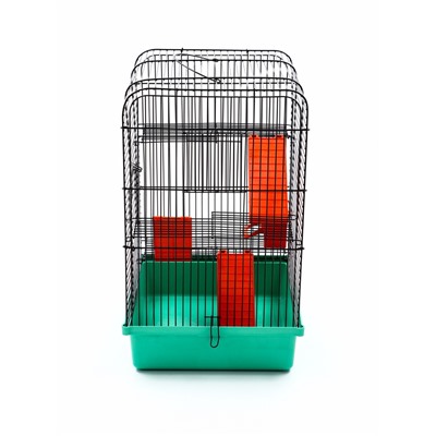 Клетка для грызунов «Мини», 29×25×40 см, трехъярусная, цвет микс