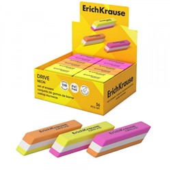 Ластик EK35779 "Драйв неон" ассорти 57х15х13 мм ErichKrause