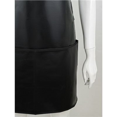 Фартук парикмахерский, односторонний, 3 кармана, чёрный