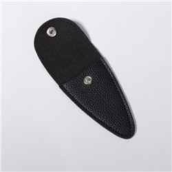 Чехол для хранения маникюрных инструментов, на кнопке, 10×5×0.8 см, чёрный