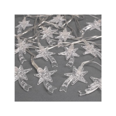 Гирлянда «Нить» 5 м с насадками «Комета», IP20, прозрачная нить, 20 LED, свечение мульти (RG/RB), мигание, 220 В