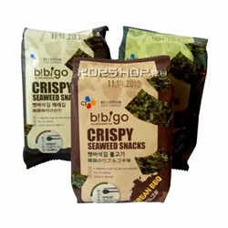 Морская капуста хрустящие снеки со вкусом барбекю Bibigo, CJ Корея 5 гРаспродажа