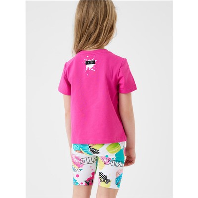 Брюки трикотажные для девочек (легинсы укороченные), 2 пары в комплекте