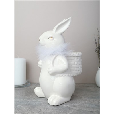 Статуэтка кашпо Кролик 24 см / FP232436 /уп 12/24/ фарфор