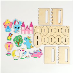 Планшет «Рисование песком», 27×39 см, песок 1 кг, 10 фигурок, набор для творчества