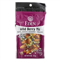 Eden Foods, Organic, смесь лесных ягод, орехи, семена и ягоды, 113 г (4 унции)