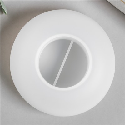 Молд силиконовый «Подсвечник эллипсоид» 11.7×11.7×5.3 см