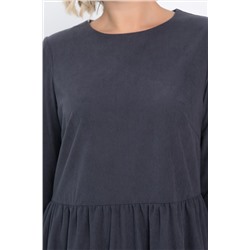 Платье из вельвета Андреа (графит) П14801-25М