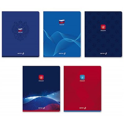 Тетрадь  48л клетка "Патриотичная" 01510 (Т198) SVETOCH