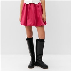 Юбка мини баллон женская MIST, размер L, розовая