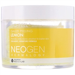 Neogen, Bio-Peel +, салфетки для пилинга, лимон, 30 штук