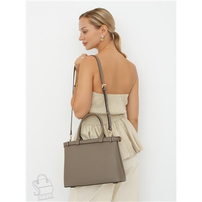 Сумка женская кожаная 3167PE gray  Polina&Eiterou