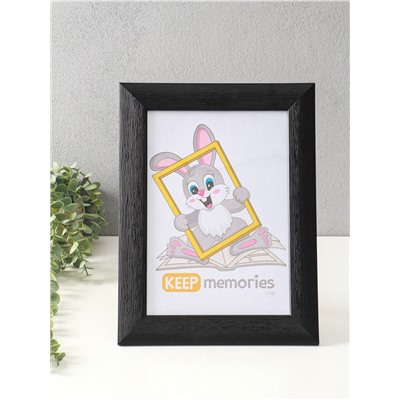 Фоторамка для фото 21×30 см Keep memories Luxe Elegance, с ножкой, пластик, чёрный, (пластиковый экран)