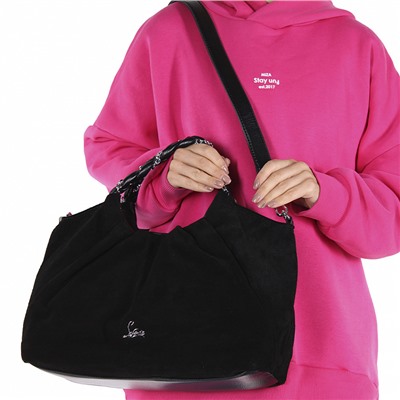 Сумка 575802AA black Velina Fabbiana-Safenta