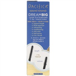 Pacifica, Dream Big, тушь, удлиняющая ресницы «7 в 1», черная, 7,1 г (0,25 унции)