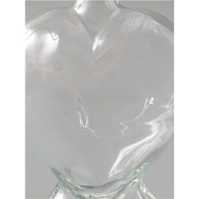 УЦЕНКА Ваза-бутылка декоративная "Сердце 2" 12.5×6.5×19 см, объём 500 мл