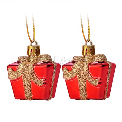 Набор новогодних украшений "Подарочки" (2шт х 5,5см)